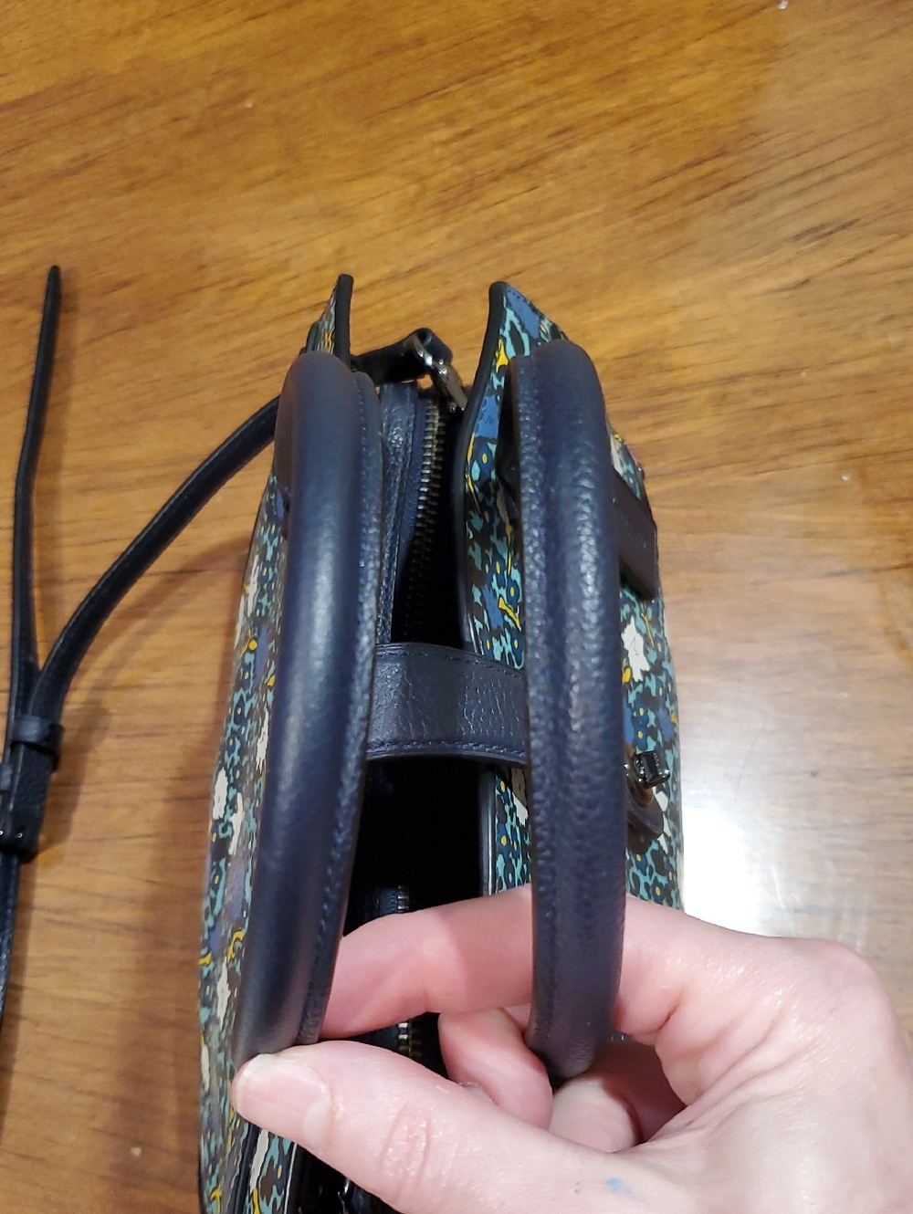 Like NEW Coach Floral Mercer 24 Bag - Picture 8 of 14